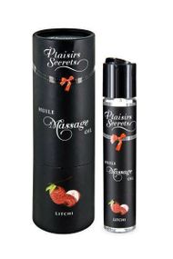 Масажна олія Plaisirs Secrets Litchi (59 мл) з афродизіаками, їстівна, подарункове паковання Sex Aura