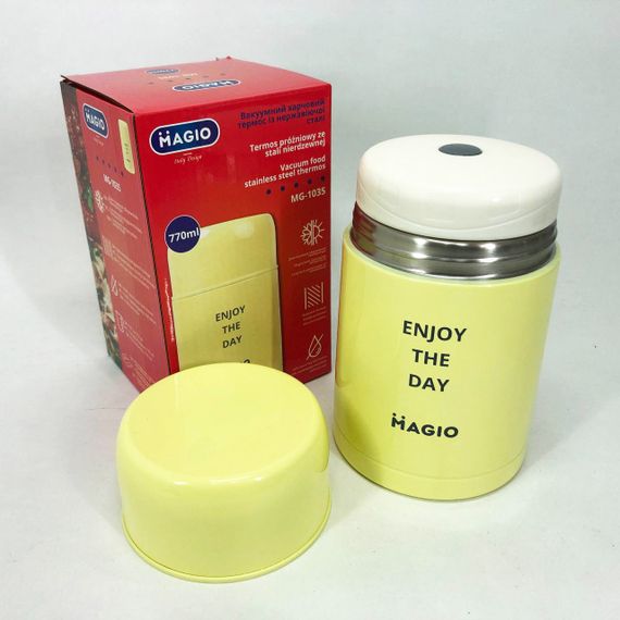 Контейнери для їжі з відсіками Magio MG-1035 770 мл, Термос харчовий переносний, Термос для їжі дитячий HL-90 | Зображення 4