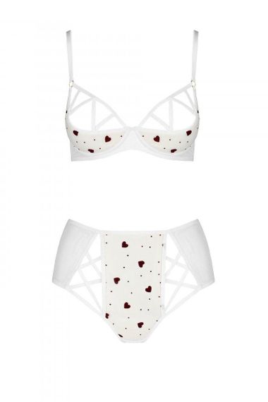 Еротичний комплект з малюнком Passion LOVELIA BIKINI L/XL, white Sex Aura | Зображення 4