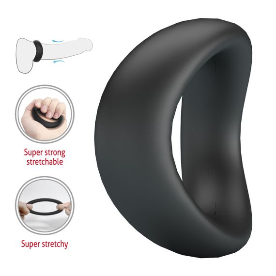 Ерекційне кільце Crazy Bull - Valen Silicone Cock Ring, BI-210230 Sex Aura | Зображення 1