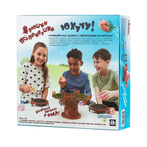 Настільна гра "Хрюшки - попригушки" FGS63 українською мовою | Зображення 1