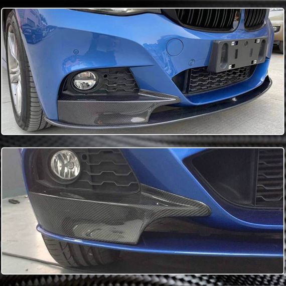 Накладки на передній бампер Flap (для F34 M-Sport, Карбон) для BMW 3 серія F-30/31/34 2012-2019 рр | Зображення 2