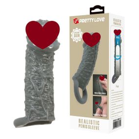 Насадка - презерватив Brave Man, BI-016013-2 ( сіра ) sexstyle