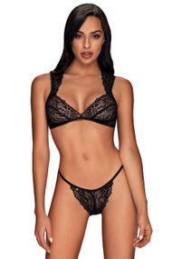 Комплект Obsessive Elisetta set Черный S/M