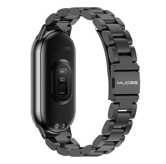 Металевий ремінець Mijobs для фітнес браслета Xiaomi Smart Band 10 - Black | Зображення 2