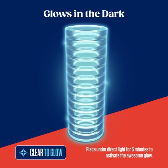 Мастурбатор Blush Rize – Ribz Glow in the Dark Masturbator – Clear, нейтральний, світиться в темряві | Зображення 3
