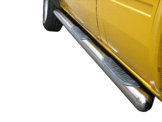 Бічні труби (2 шт., нерж.) Довга база, d70 для Volkswagen LT 1998-2024 рр | Зображення 1