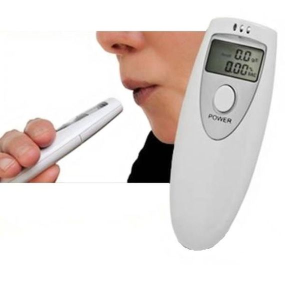 Алкотестер от батареек 6387 Белый