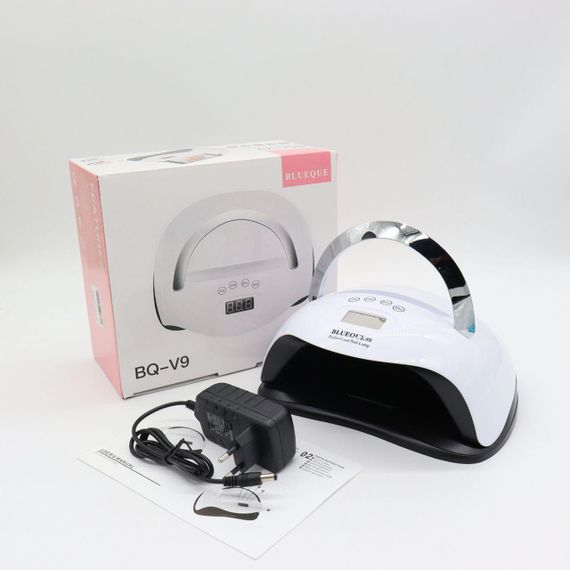 Лампа для манікюру LED + UV з підставкою для телефону, 168 Вт, SUN BQ-V9 / Настільна лампа для сушіння гель лаку | Зображення 9