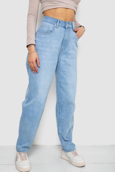 Джинсы женские MOM  -уценка, цвет голубой, 255RM580-U-11 | Зображення 2