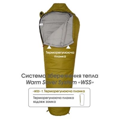 Спальный мешок Mousson PLATO R Olive (9044) | Зображення 1