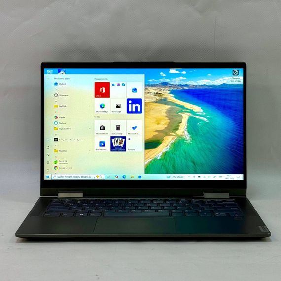 Ноутбук-трансформер Б-клас Lenovo Yoga 7 14ITL5 / 14" (1920x1080) IPS Touch / Intel Core i5-1135G7 (4 (8) ядра по 2.4 - 4.2 GHz) / 12 GB DDR4 / 256 GB SSD / Intel Iris Xe Graphics / WebCam / Windows 10 Home б/в | Зображення 1