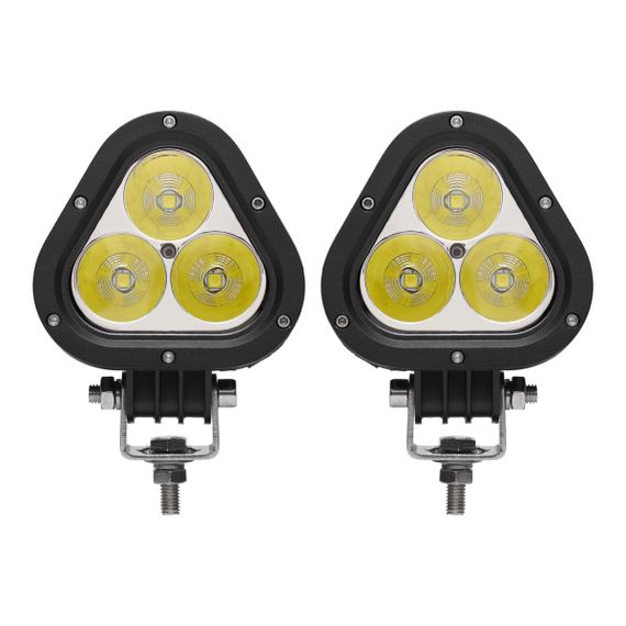 Комплект світлодіодних LED фар JR-35W CREE chip направлене світло трикутна (SPOT+FLOOD) 12/24V