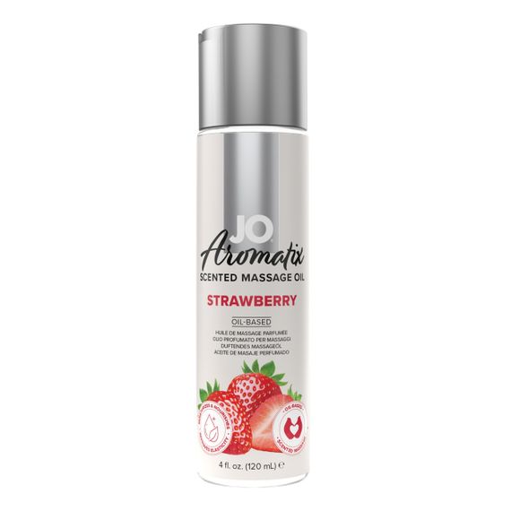 Масажна олійка Aromatix Scented Massage Oil Strawberry 120 ml Sex Aura