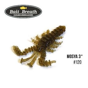 Силиконовая приманка, Съедобный силикон Bait Breath U30 Mosya 3" (6шт.) (120 Green Pumpkin/Seed)