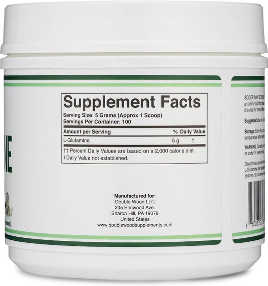 L-глутамин Double Wood L-Glutamine Powder 500g | Зображення 1