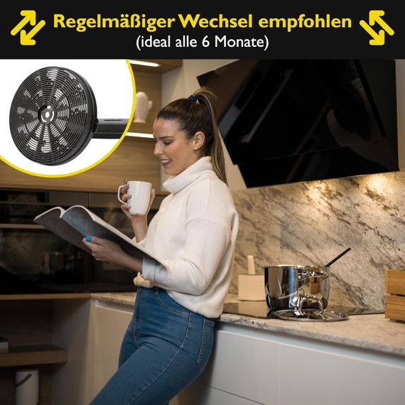 Набор угольных фильтров Bomann KF 574 для вытяжек DU 7604 G, DU 7606 G, DU 7606.1 G, 2 шт. | Зображення 5