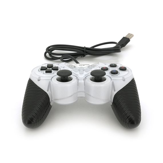 Геймпад Brazzers BR-8600 провідний для ПК, USB 2.0, Double Shock, White, Blister | Зображення 4