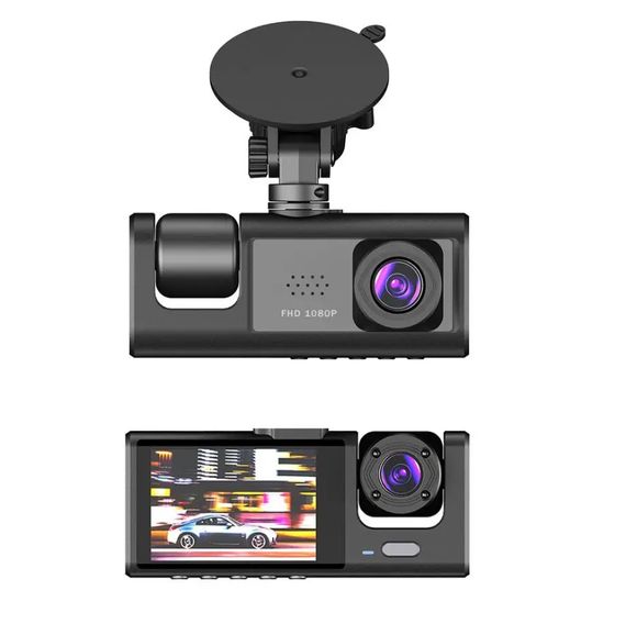 Видеорегистратор 3 камеры Full HD 1080 Traffic recorder Z37 • Автомобильный видеорегистратор с тремя камерами DVR S1 | Зображення 2
