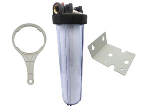 Колба BigBlue 10" Tiger Filtration прозора (латунь.різьби/макс10атм) + картридж 1/4