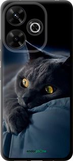 Чохол на Xiaomi Poco M6 4G Димчастий кіт "825b-3798-2448"