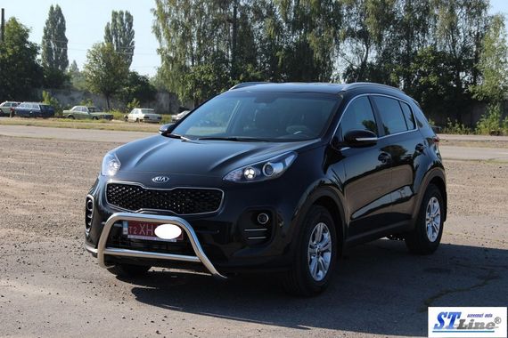 Кенгурятник WT006 (нерж) для Kia Sportage 2015-2021 рр | Зображення 3