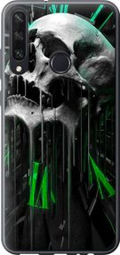 Чехол на Huawei Y6p Череп-часы "4100u-1952-17620"