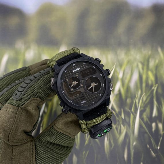 Електронний годинник Skmei 2202NAG Army Green | Зображення 7