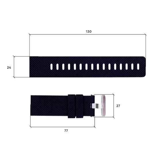 Ремінець для годинника Skmei 1213BK Black | Зображення 2