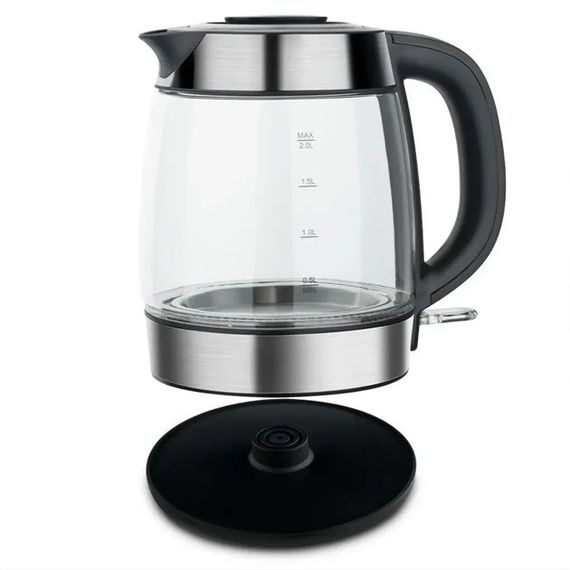 Электрический чайник Domotec MS-7946 стеклянный 1,7л 2200Вт YF-18 | Зображення 1