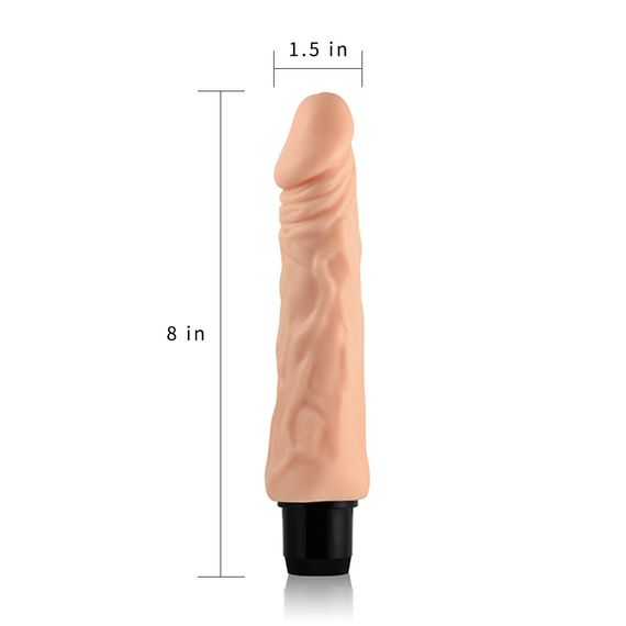 Реалистичный вибратор - Xtreme Feel Vibrator Flesh 8" sexstyle | Зображення 4