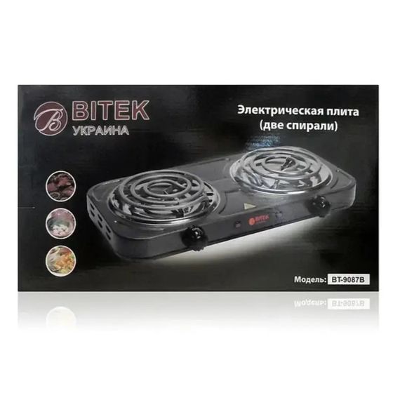Електроплита 2 спирали 2000Вт 138мм XPRO BT-9087B (42126-BT-9087B_442) | Зображення 4