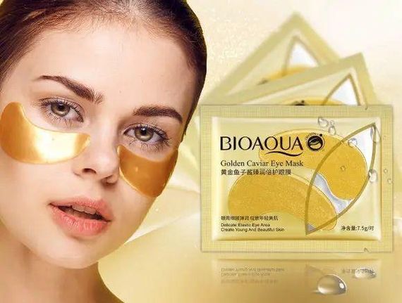 Гідрогелеві патчі під очі BIOAQUA c золотом та ікрою | Зображення 2