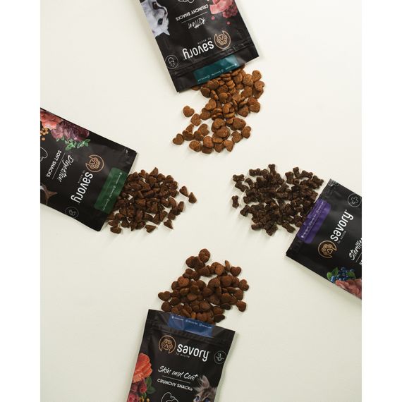 Хрусткі ласощі Savory для здорового росту кошенят, індичка та журавлина | Зображення 4