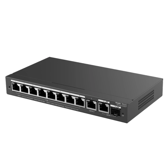 Ruijie RG-ES210GS-P PoE Комутатор 10 портів керований | Зображення 1