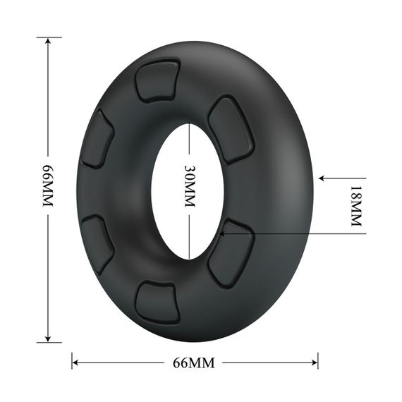 Ерекційне кільце Crazy Bull - Bertram Super Soft Silicone Cock Ring, BI-210247 Sex Aura | Зображення 6