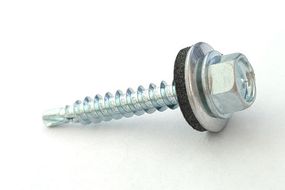 Саморез кровельный 4,8*35 DIN 7504K цинк белый по дереву (пач 50шт) APRO