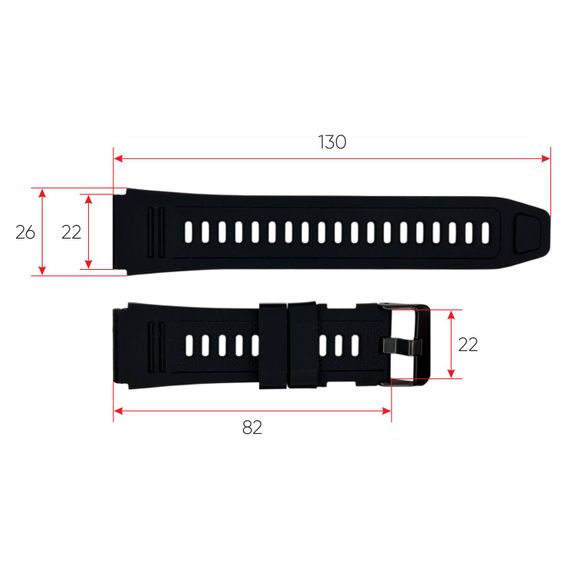 Ремінець для смарт годинника Modfit Combat Black | Зображення 2