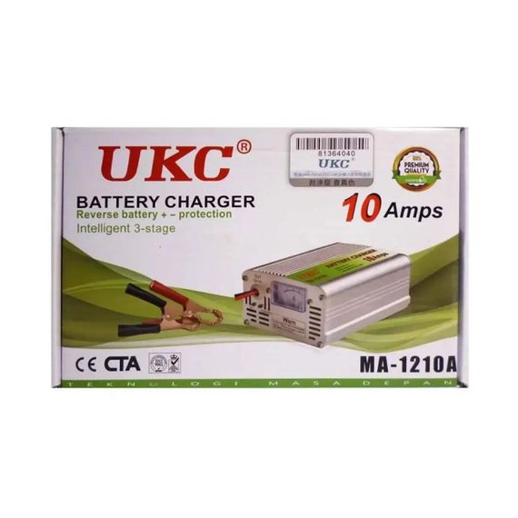 Зарядний пристрій для акумулятора автомобіля 10A, BATTERY CHARGER MA-1210A / Зарядка для акумулятора з вбудованим амперметром | Зображення 8