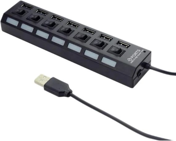 USB хаб Combi концентратор на 7 портов с подсветкой | Зображення 3