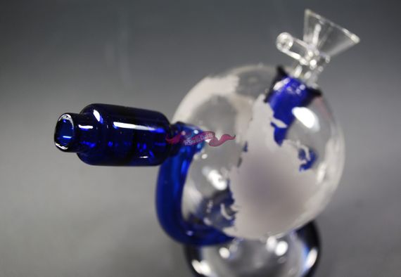 Стеклянная трубка Globe синяя | Зображення 3