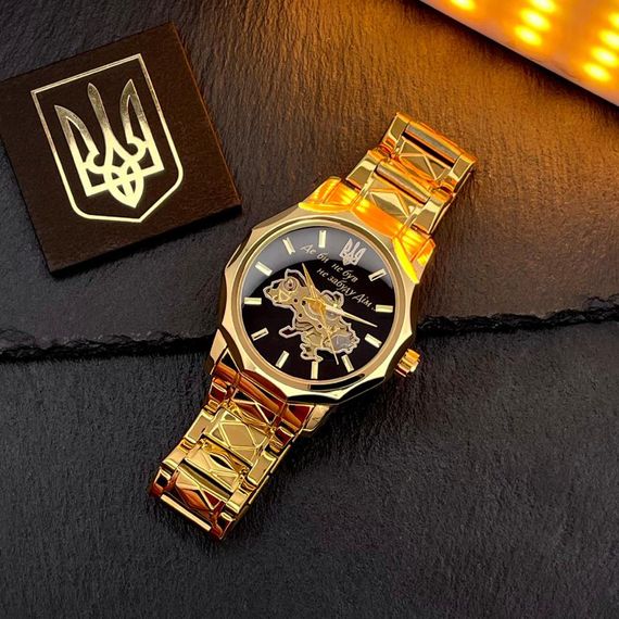 Чоловічий годинник Awarder 024 Не забуду дім Gold-Black | Зображення 5