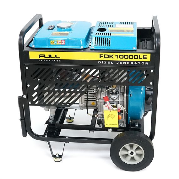 Дизельний генератор FULL FDK10000LE, 1-фазний 230V, 50Hz, 9.4kVA/7.5kW, бак 12,5 л, витрата 2 л/год, ручний/стартер (без АКБ), | Зображення 4