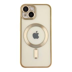 Чехол TPU Metallic Chrome з повним захистом камери with Magsafe для Iphone 15 Цвет Chrome Gold