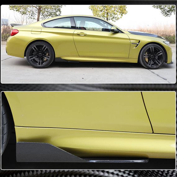 Накладки на пороги V4 (для F82/F83, Карбон) для BMW 4 серія F-32 2012-2020 рр | Зображення 3
