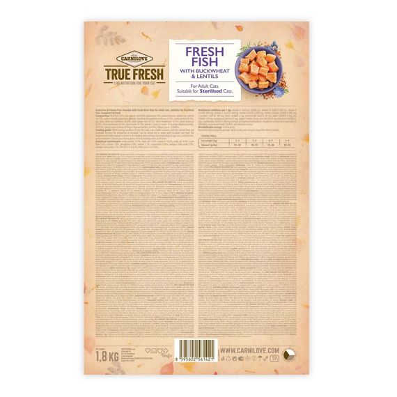 Корм сухий Carnilove True Fresh Cat Fresh Fish для дорослих котів з рибою 1,8 кг | Зображення 2