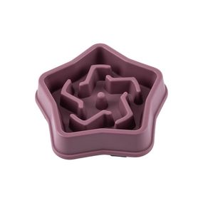 Миска-лабіринт WahoPet для собак для повільного годування зірка пластикова коричнева