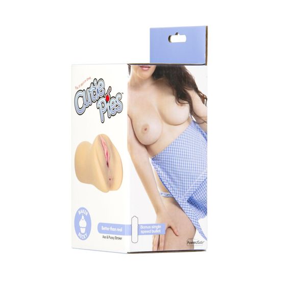 Мастурбатор-вагина и попка Cutie Pies Baker Becky Vagina & Ass Masturbator, вибропуля в подарок sexstyle | Зображення 17