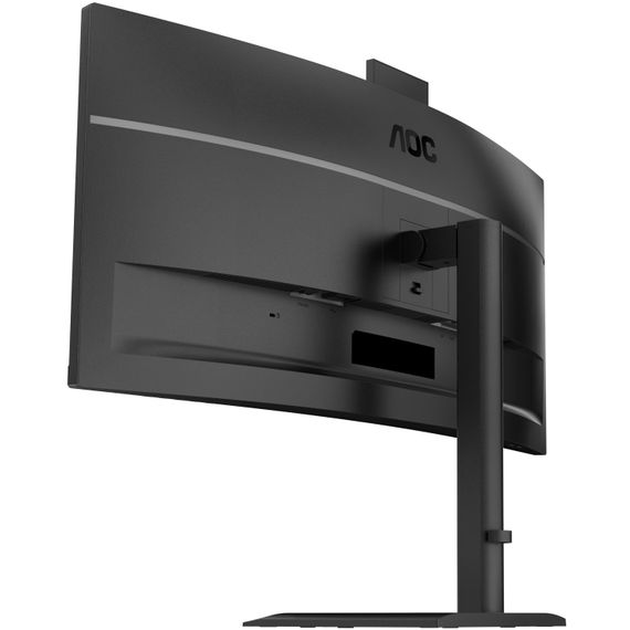 TFT 34" AOC CU34E4CW, WQHD, VA, 120Гц, вигн., 2xHDMI, DP, USB-C, RJ-45, USB-hub,cam,HAS, кол.,чорний | Зображення 4