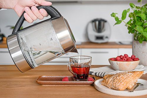 Електрочайник скляний Adler AD 1247, 1,7 л, 2200 Вт, з регулюванням температури та підсвіткою | Зображення 9